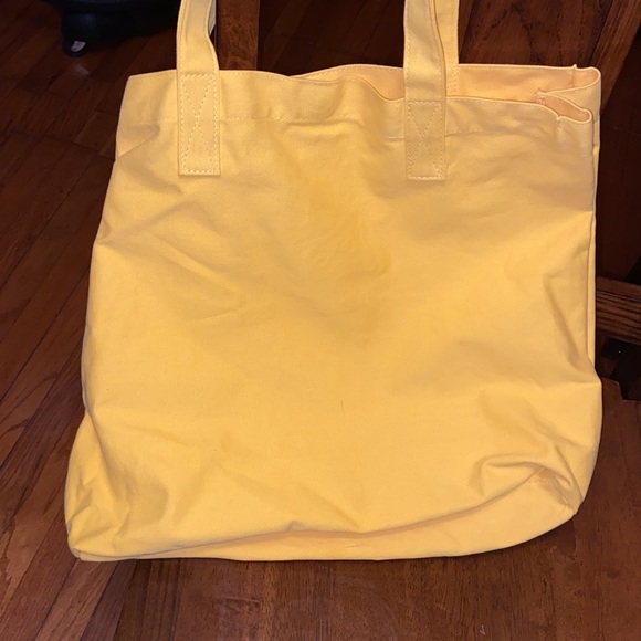 XOXO Brand NWOT Yellow Canvas Tote Bag - Picture 3 of 4